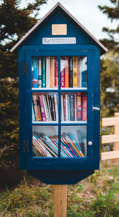 A free library in a public space